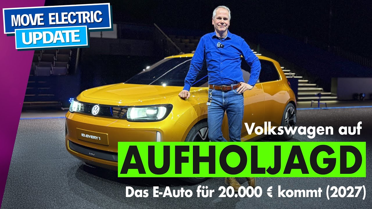 VW ID.Every1 - E-Auto f&uuml;r 20.000 Euro ab 2027 - Aufholjagd von VW -  Alle Daten und eine Analyse.
