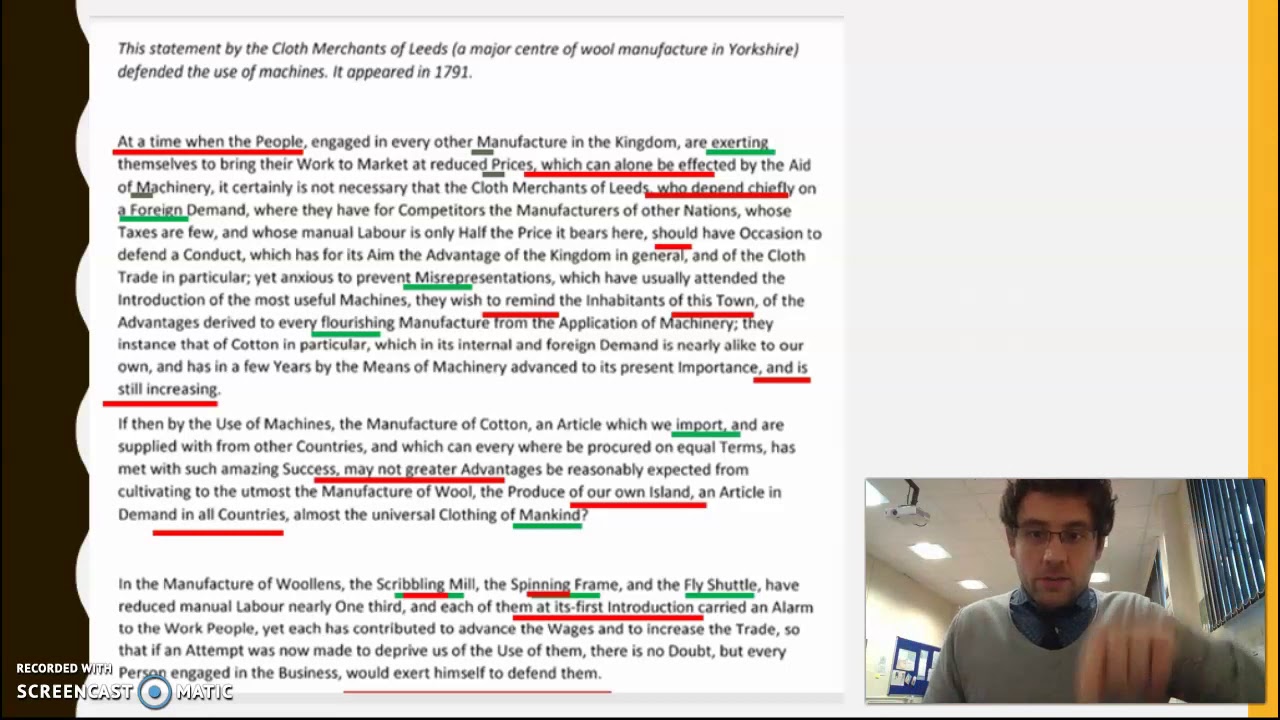 Language Change- 1700s Text Example