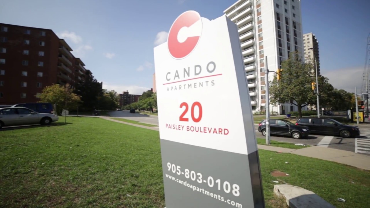 Mississauga apartments for rent located at 20 Paisley Blvd. Managed by Cando Apartments