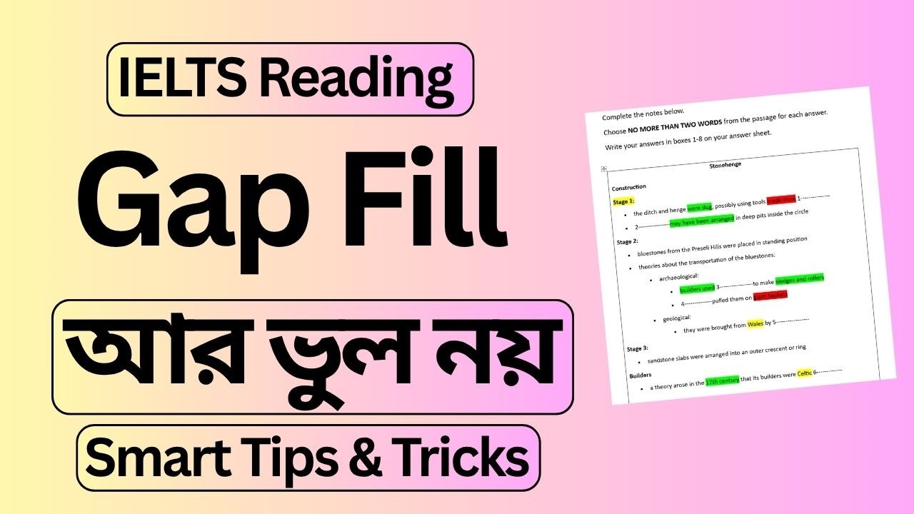 IELTS Reading Gap Fill Tips and Tricks || Summary Completion Ninja Techniques || IELTS Remedy