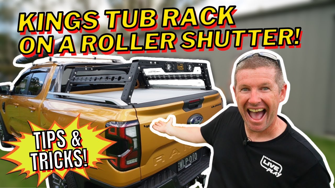Installing an Adventure Kings Tub Rack onto a ute roller shutter - an easy DIY Next Gen Ranger Mod!