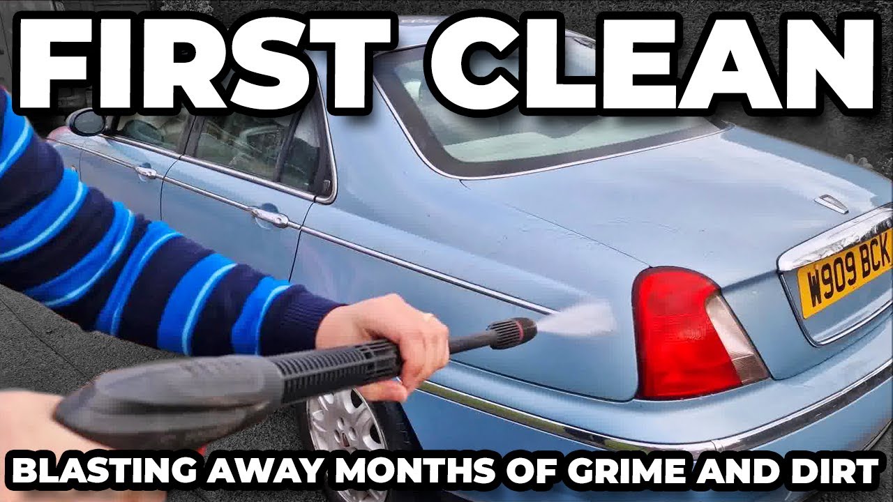 Washing The Rover 75 - A Quick Jet Off & Rinse To See What I'm Dealing With Under All The Grime