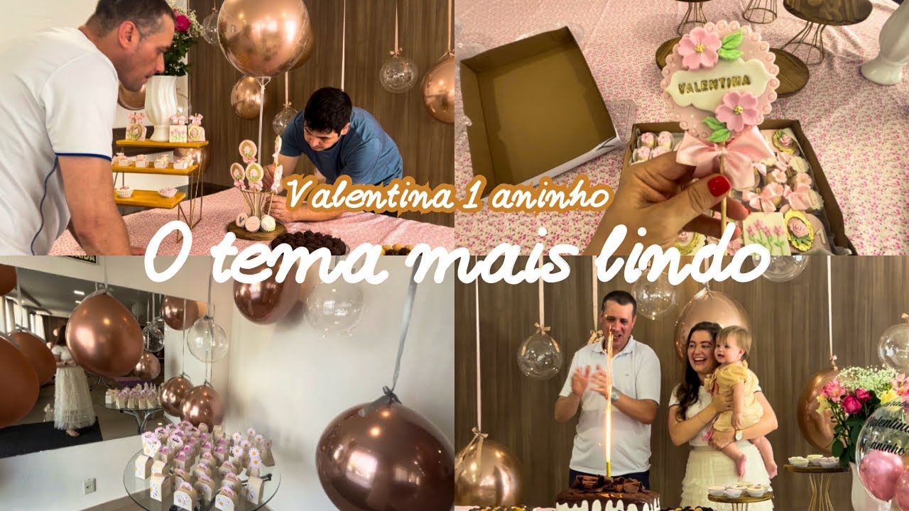 O PRIMEIRO ANINHO DA VALEN - FIZEMOS TODA DECORAÇÃO ✨ vem conferir como ficou 🤏🏻