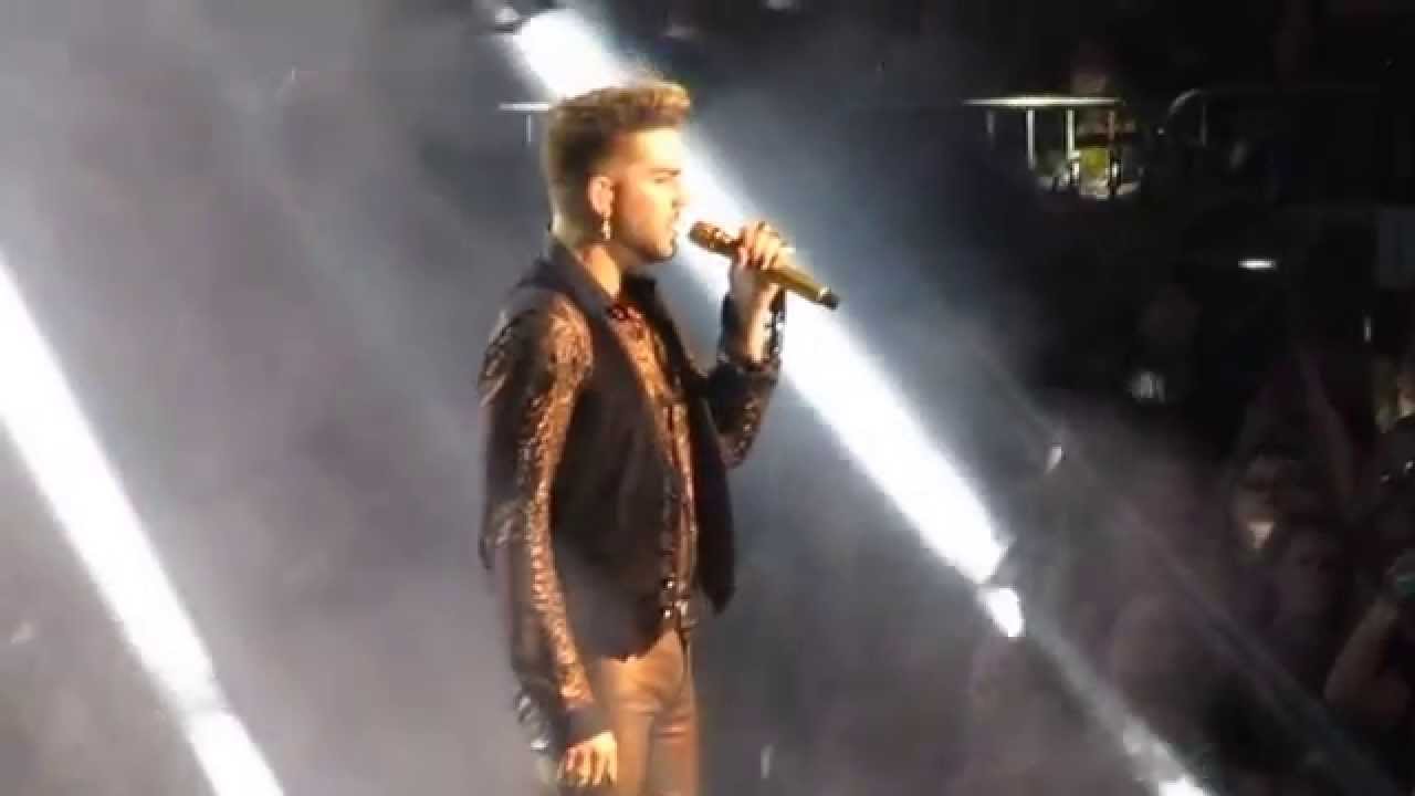Queen and Adam Lambert Who Wants to Live Forever July 17, 2014 Madison Square Garden