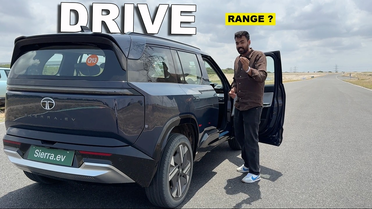Запас хода 550 км? Новый Tata Sierra EV AWD | Запас хода и впечатления от вождения