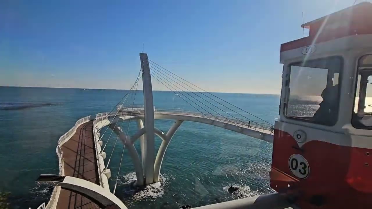 Exploring Sky Capsule at Haeundae Blue Line Park, Busan, South Korea