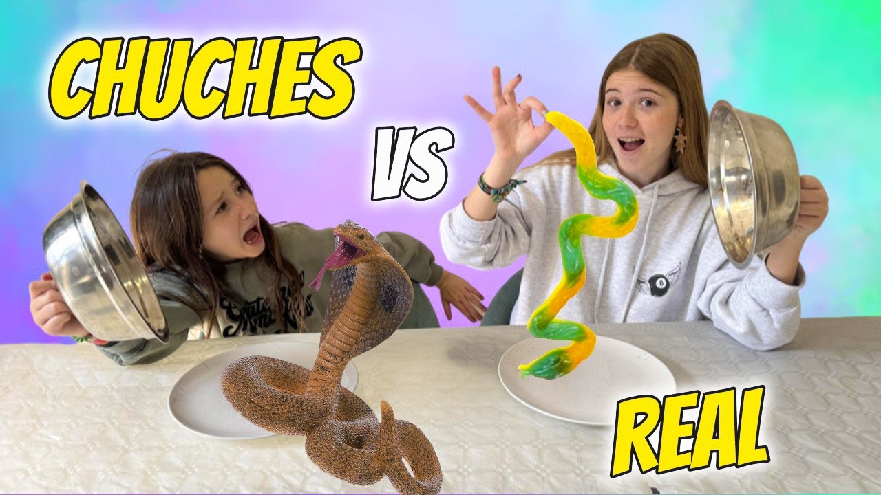 CHUCHES VS REALIDAD CHALLENGE GUMMY VS REAL DANIELA Y MARTINA
