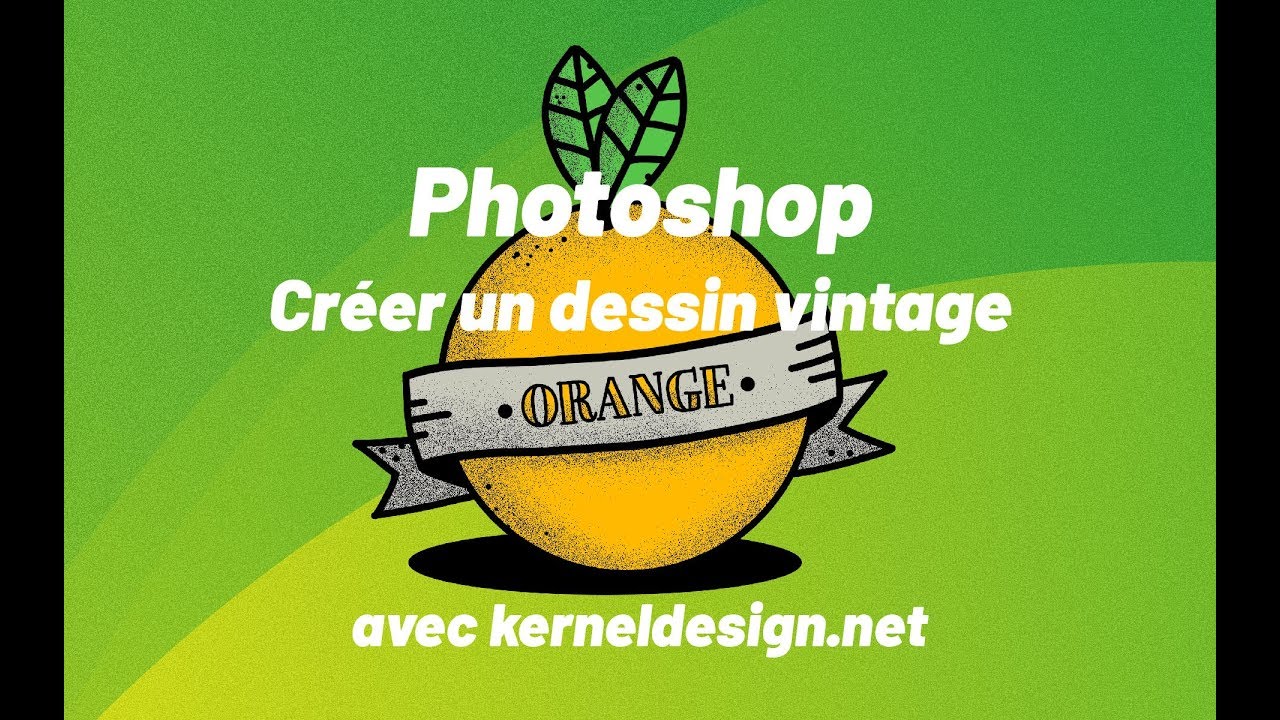 Photoshop créer un dessin vintage