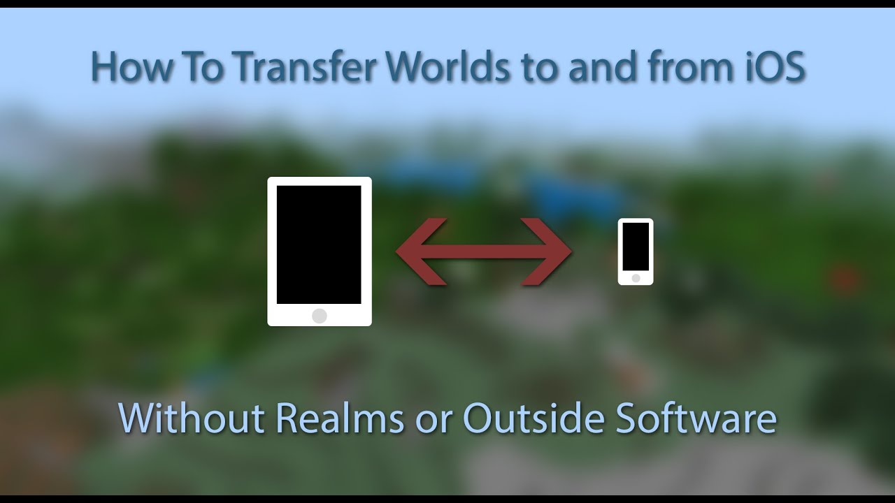 How to Transfer Worlds to and from iOS Without Realms or Outside Software |Minecraft Bedrock Edition