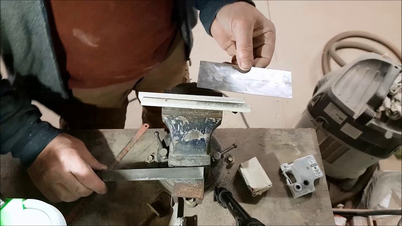 Affûtage d'un racloir