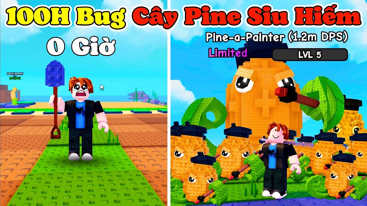 [PlantVsBrainrot] 100H Bắt Đầu Từ Con Số 0 Truy Tìm Cây Dứa Siêu Hiếm Nâng Max Phá Đảo Game