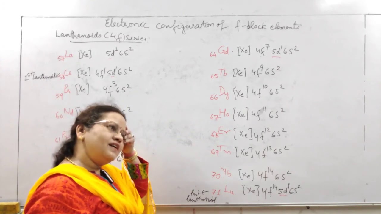 9#Electronic configuration f block elements r