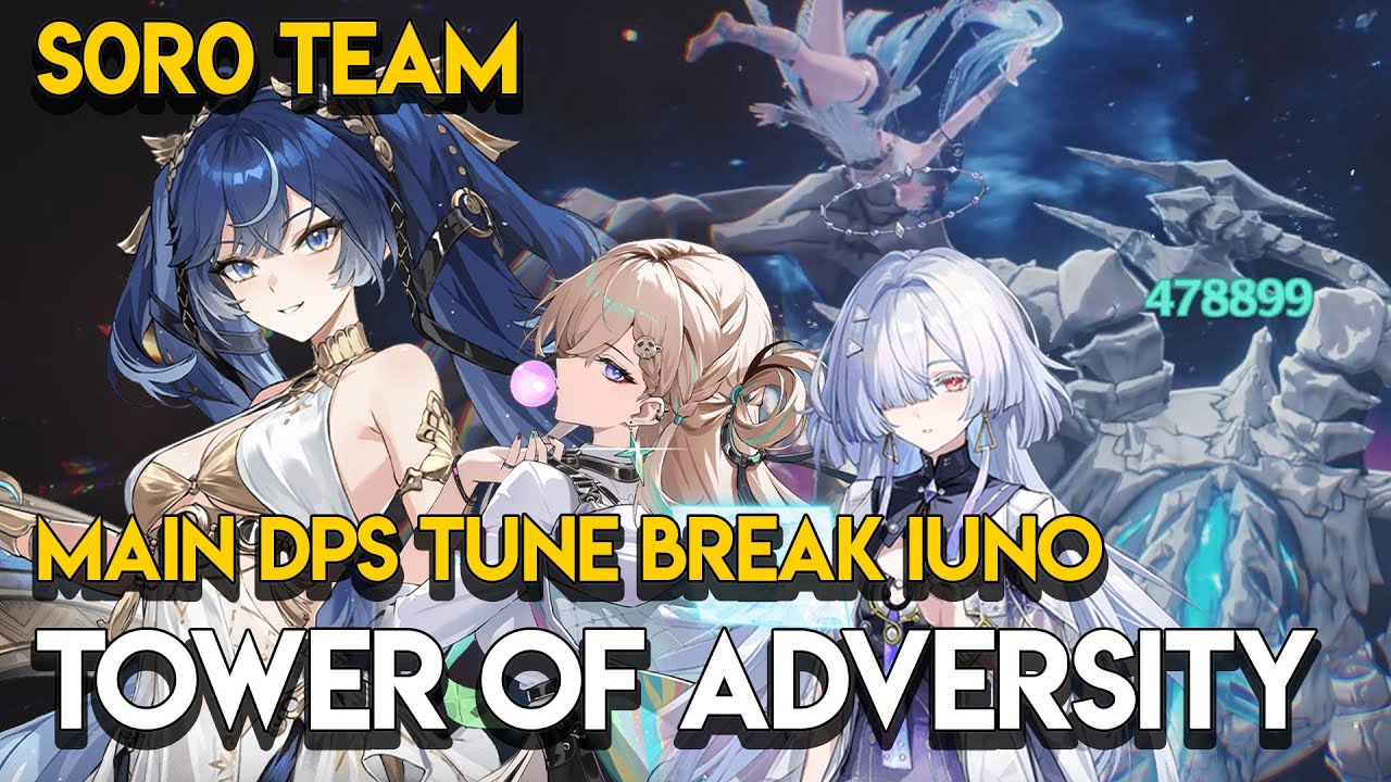 S0R0 Team - Main DPS Iuno with Lynae and Mornye - Wuthering Waves Tower of Adversity