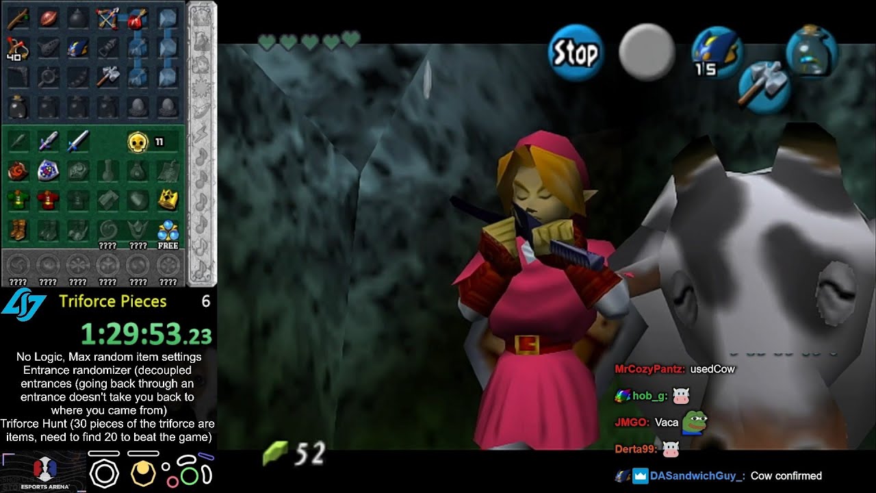 Ocarina of Time Randomizer - No Logic, Max Random Settings, Triforce Hunt