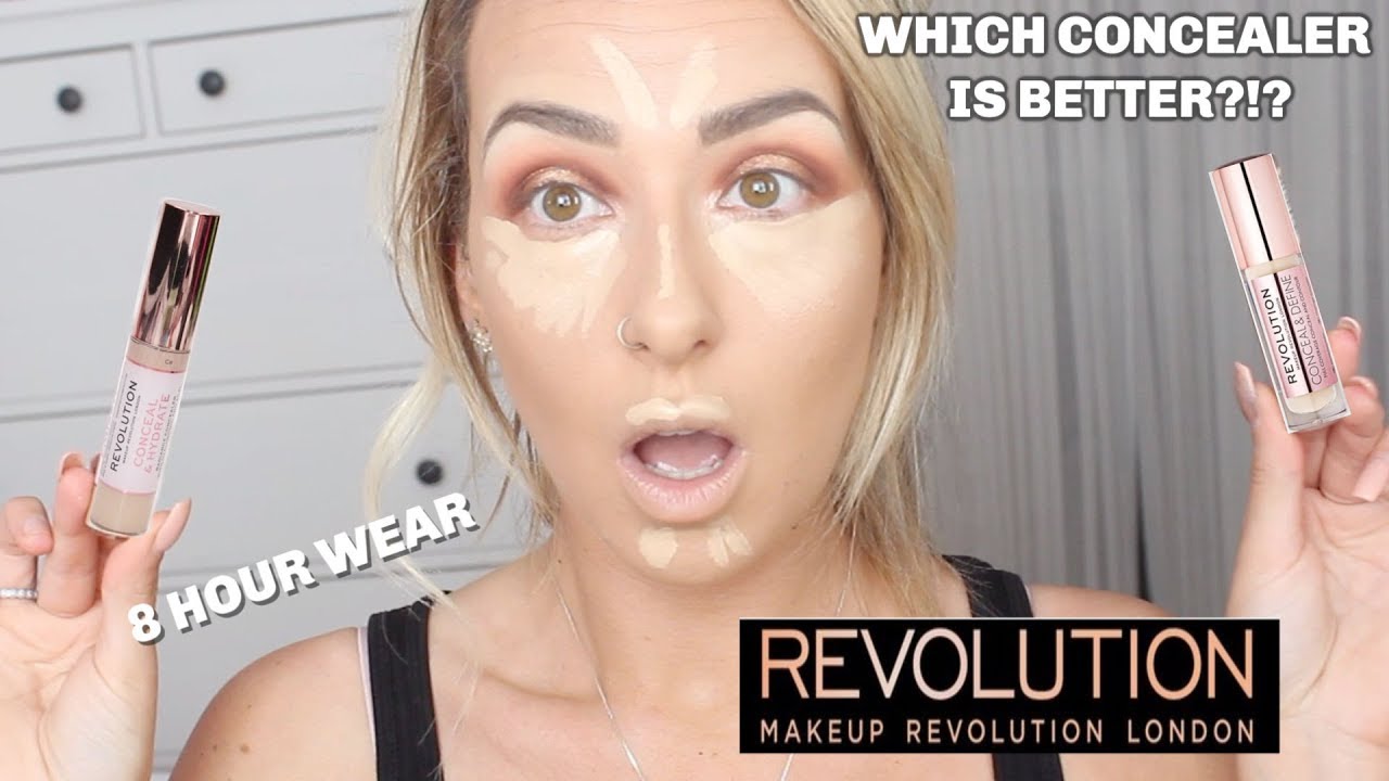 BATTLE OF THE REVOLUTION CONCEALERS | CONCEAL AND HYDRATE VS CONCEAL AND DEFINE