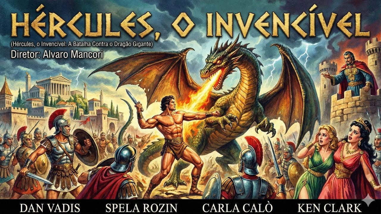 Hércules, o Invencível: A Batalha Contra o Dragão Gigante (Filme Completo HD)
