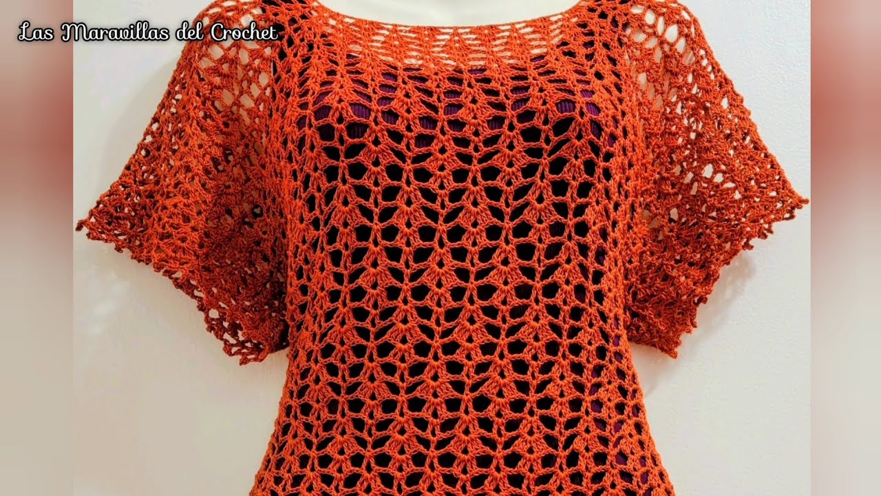 BLUSA a CROCHET Paso a Paso #LasMaravillasdelCrochet
