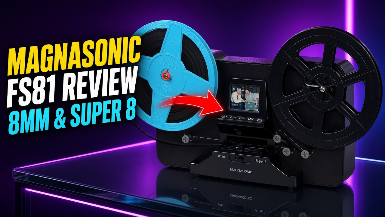 Convert Home Movies to 1080p Vids! Magnasonic FS81 Super 8/8mm Film Scanner