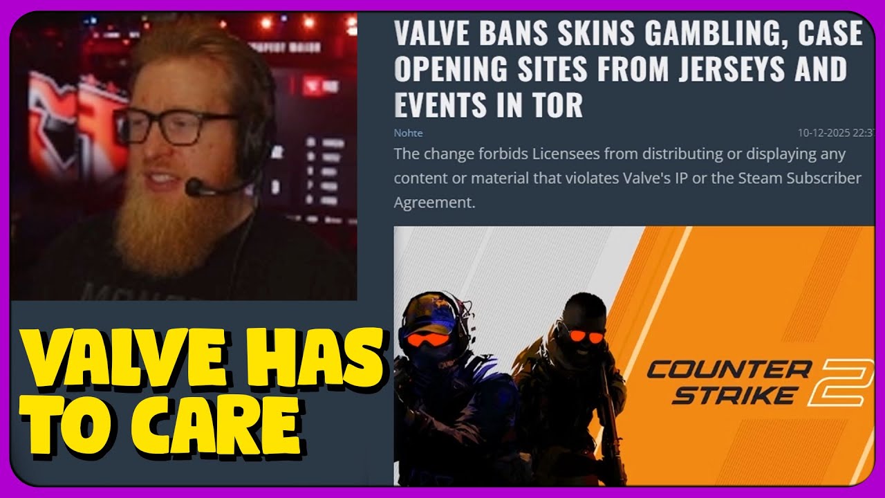 fl0m Reacts to Valve BANS CS2 Skins Gambling Sponsors