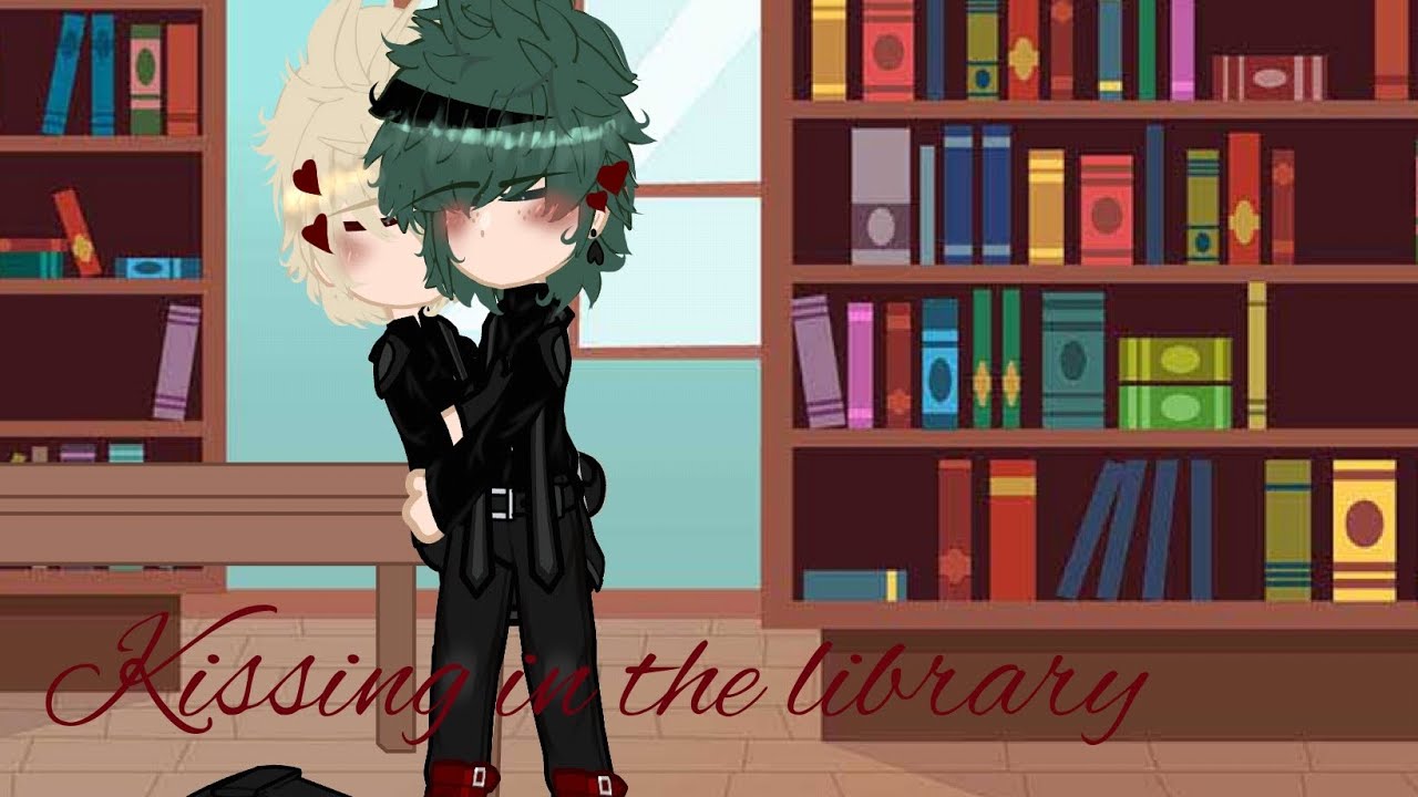 💋 Kissing in the library ♡| Dkbk/Dekubaku|GachaNebula|My Middle school au| Spicey ♡