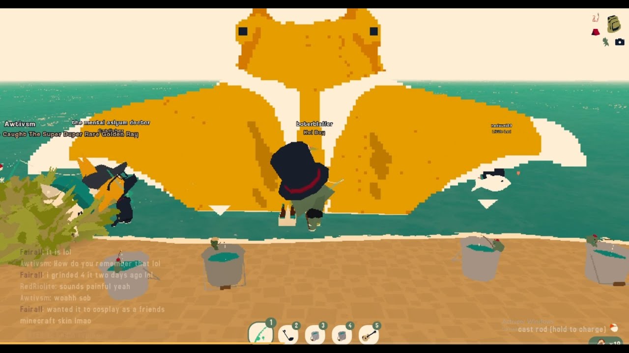 Catching the Golden Manta Ray | Webfishing