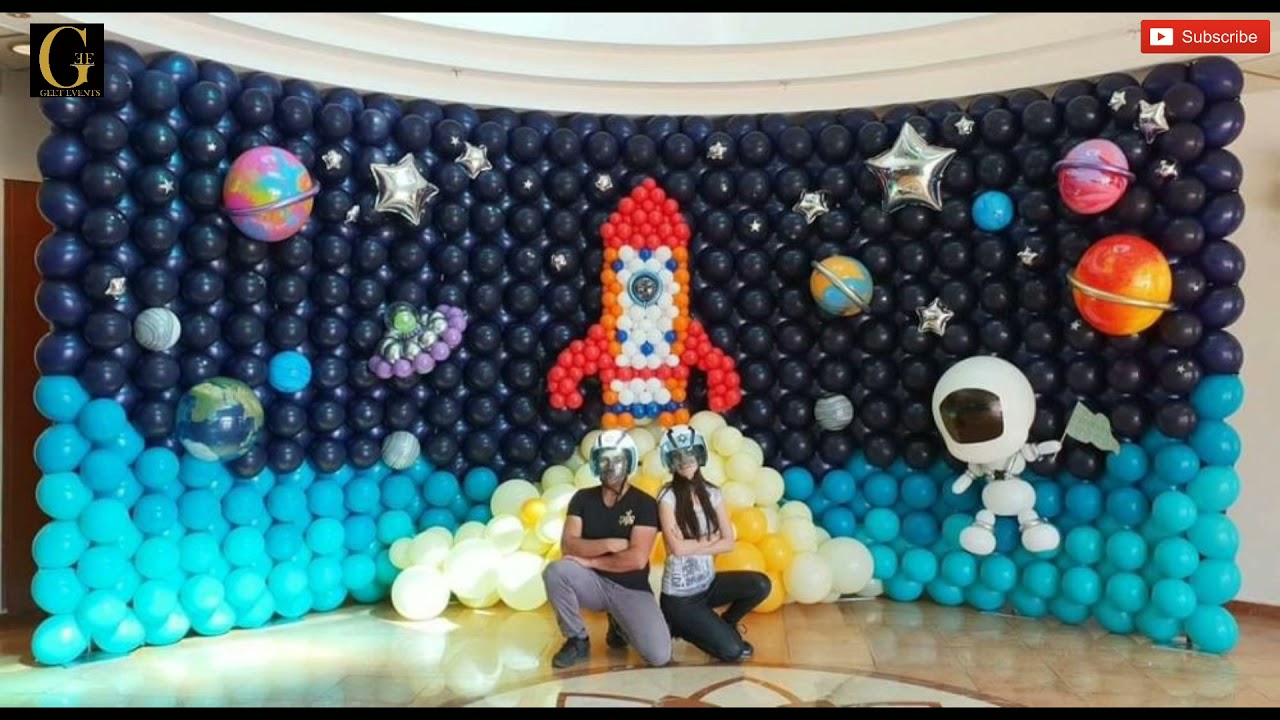 Space theme birthday party decoration|Astronaut theme for birthday|Planet theme decor for birthday