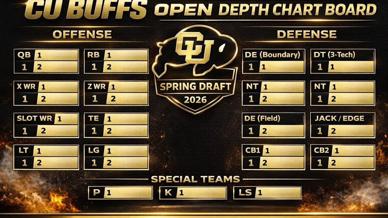 CU Buffs Spring Player Draft 2026 | Reaction