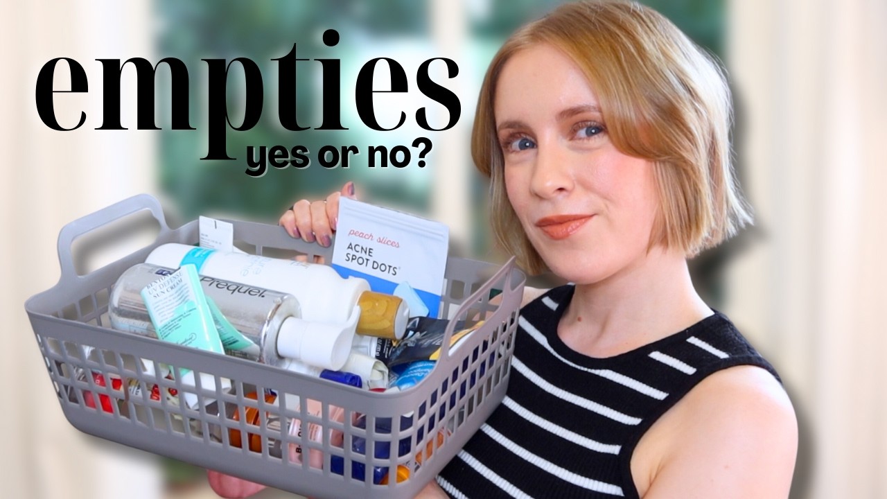 ALL MY BEAUTY EMPTIES 🗑️ 20+ products I've used up - would I repurchase?
