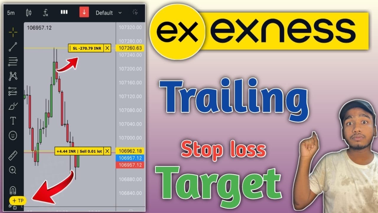 Exness Main Trailing Stop loss Kase Lageya ￼|| Trailing Stop loss and Target in exness