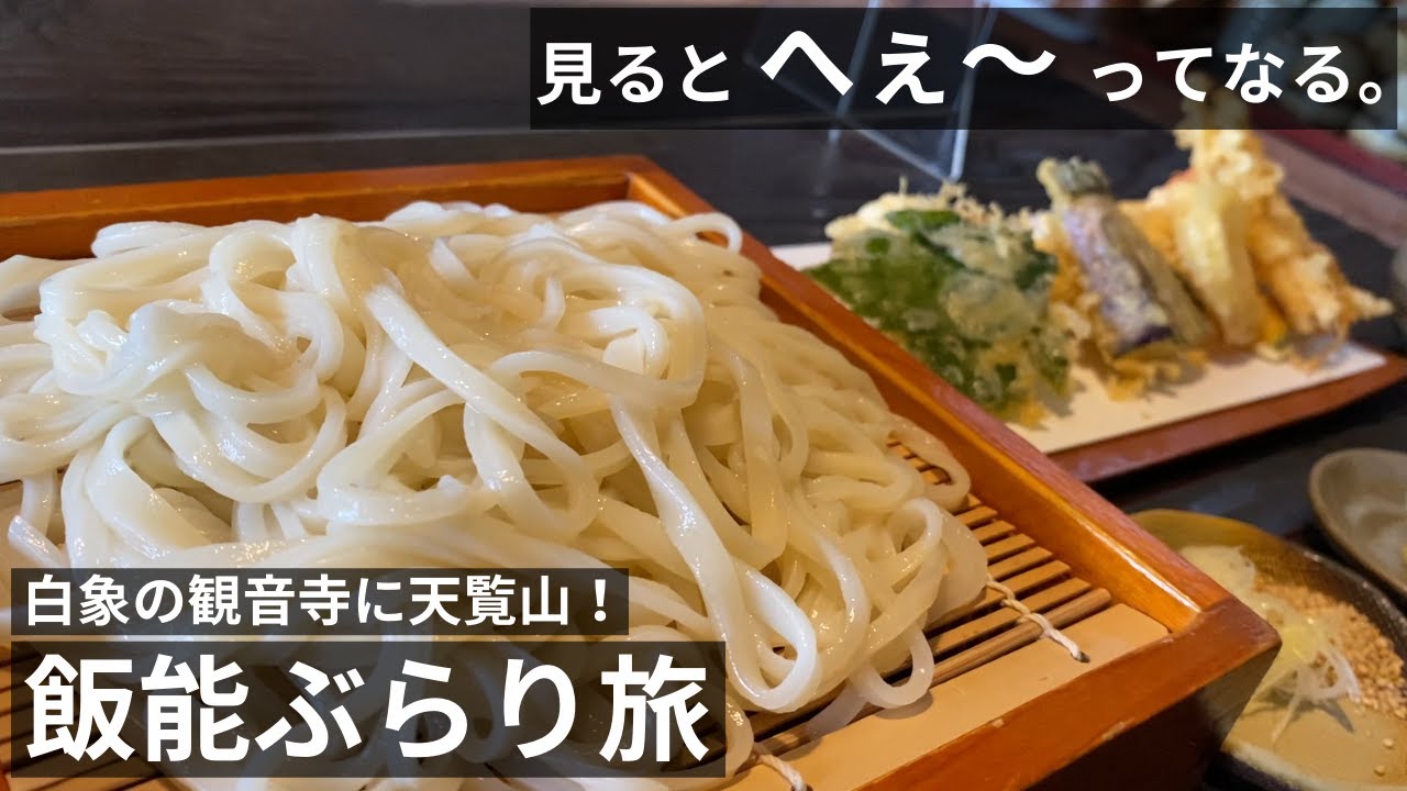 飯能ぶらり旅！絶品手打ちうどんに天ぷらの櫟庵！天覧山に白象の観音寺！