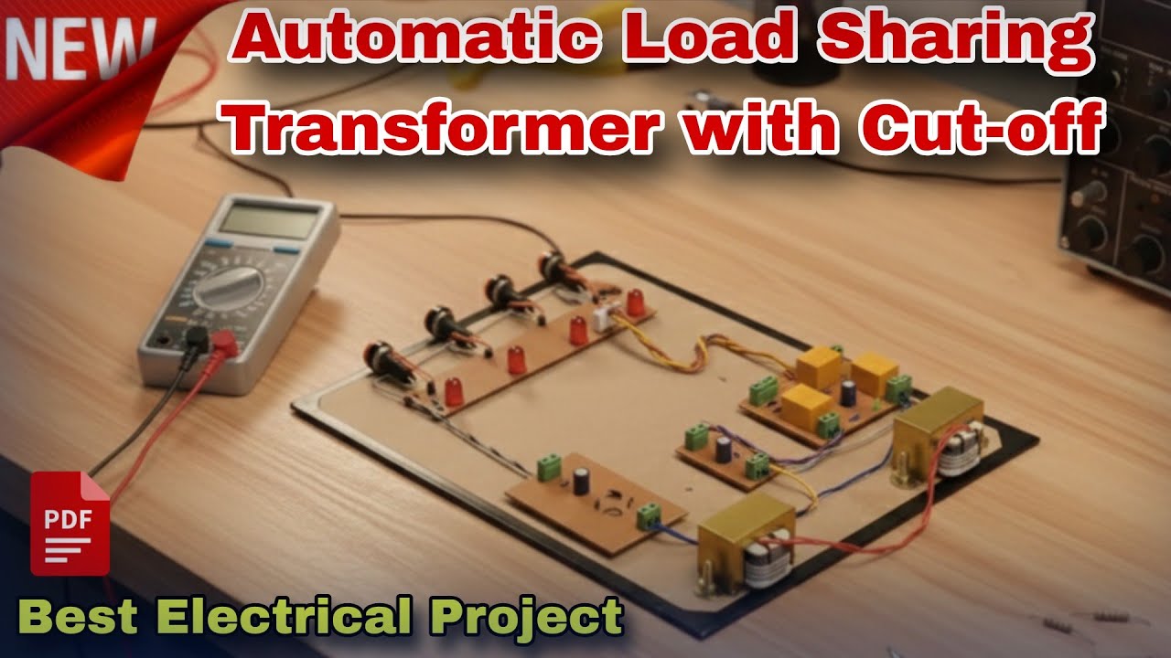 Automatic Load Sharing Transformer With Cutoff System || Best Electrical Core Project ! 