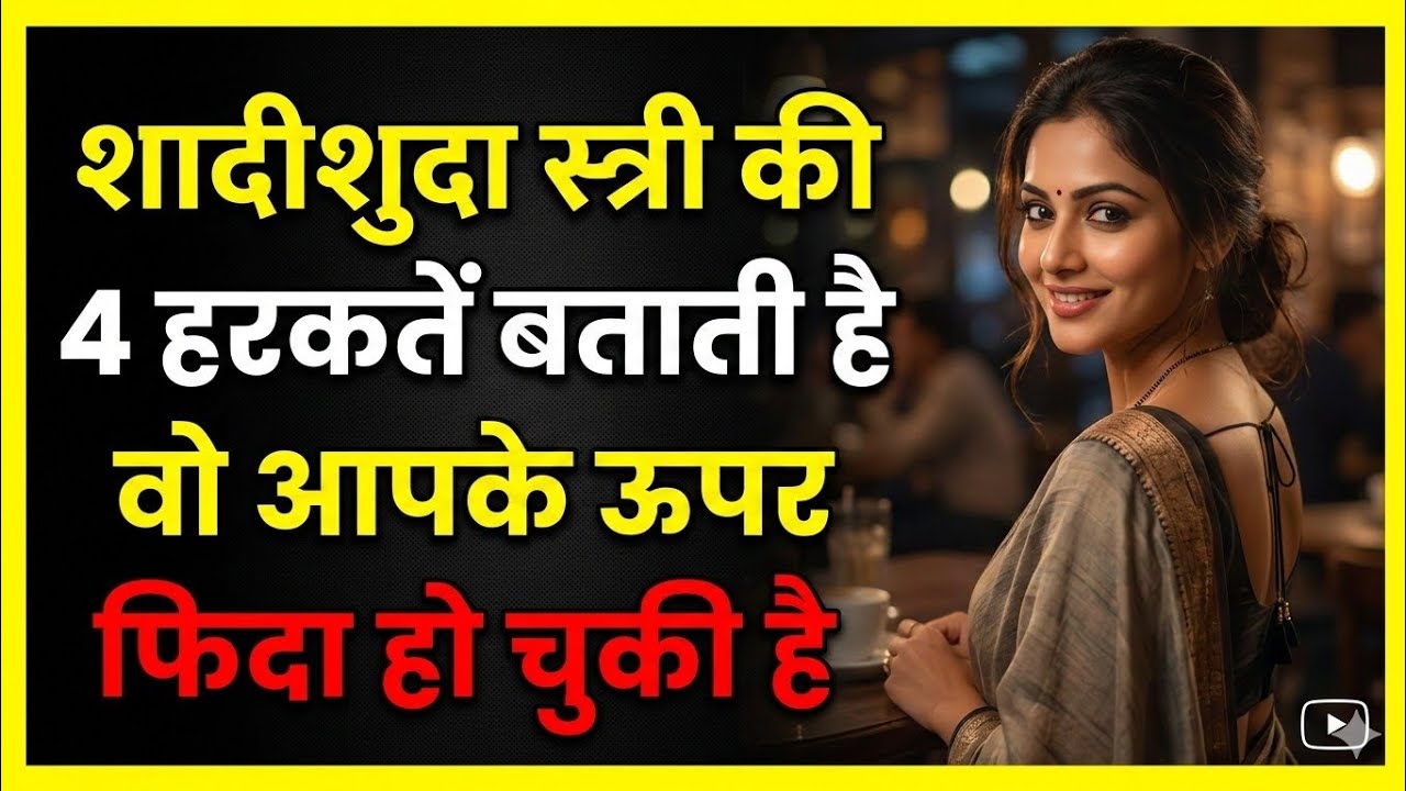 शादीशुदा स्त्री अगर ये 4 हरकतें करे तो समझ लो वो आप पर फिदा हो चुकी है❤️ Female Psychology