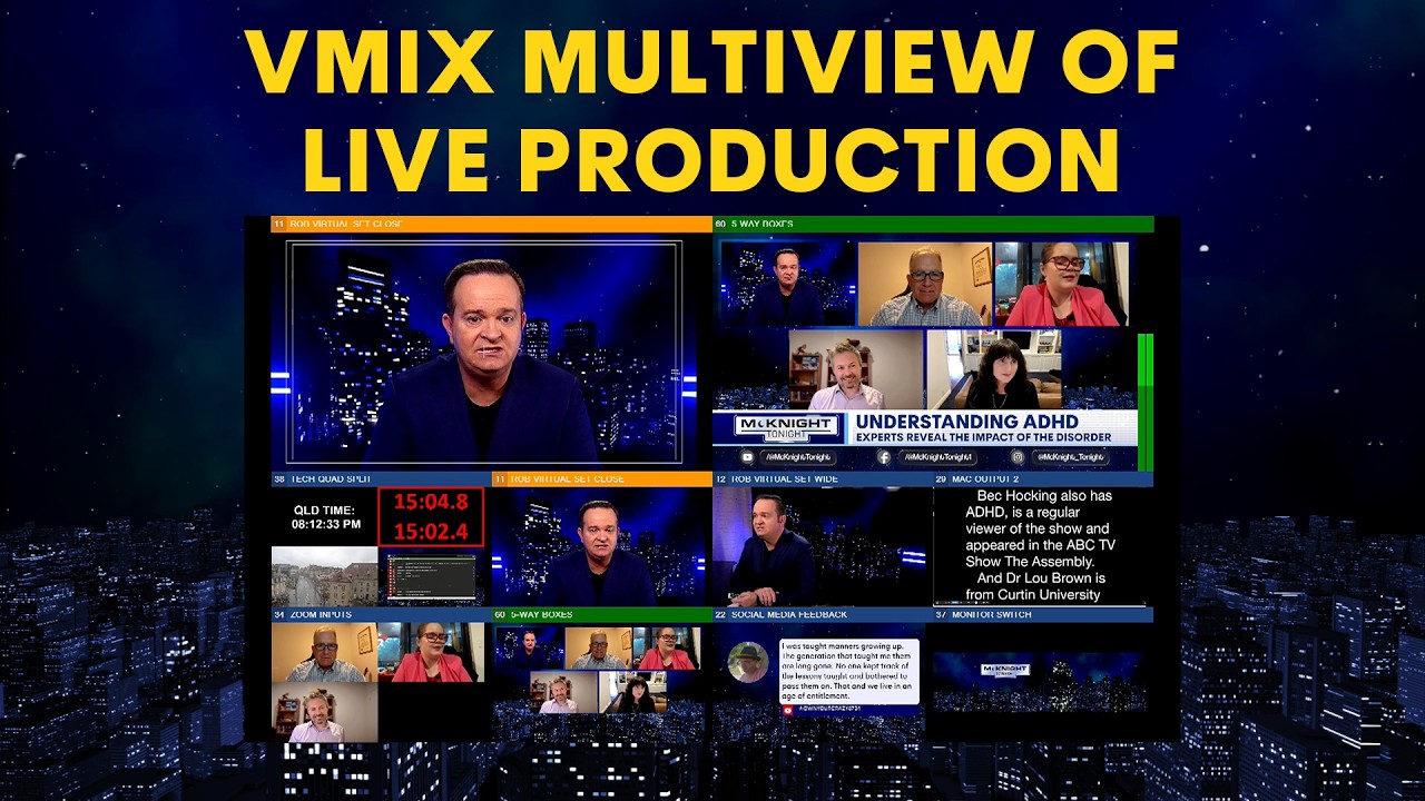 VMIX Multiview — профессиональная прямая трансляция шоу