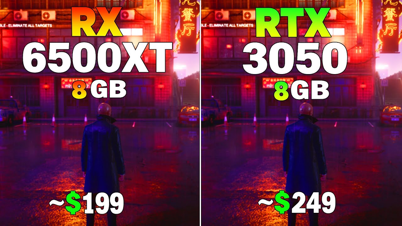 RX 6500 XT vs RTX 3050 - Test in 8 Games