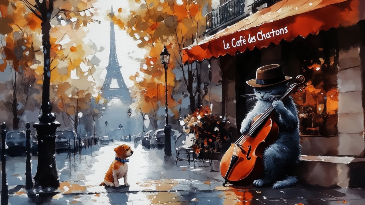 Gypsy Balkan Jazz | Le Cafe des Chatons Paris | Toe Tapping Dance Music | Paris Vibes