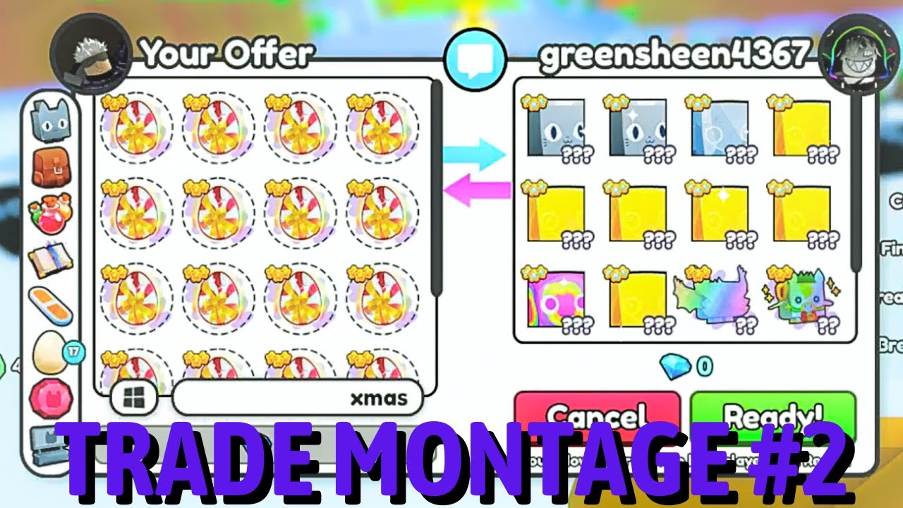 🤯🤯MASSIVE DEFLATION HELPED IN GETTING BIG WINS | TRADE MONATGE #2 | PET SIMULATOR 99