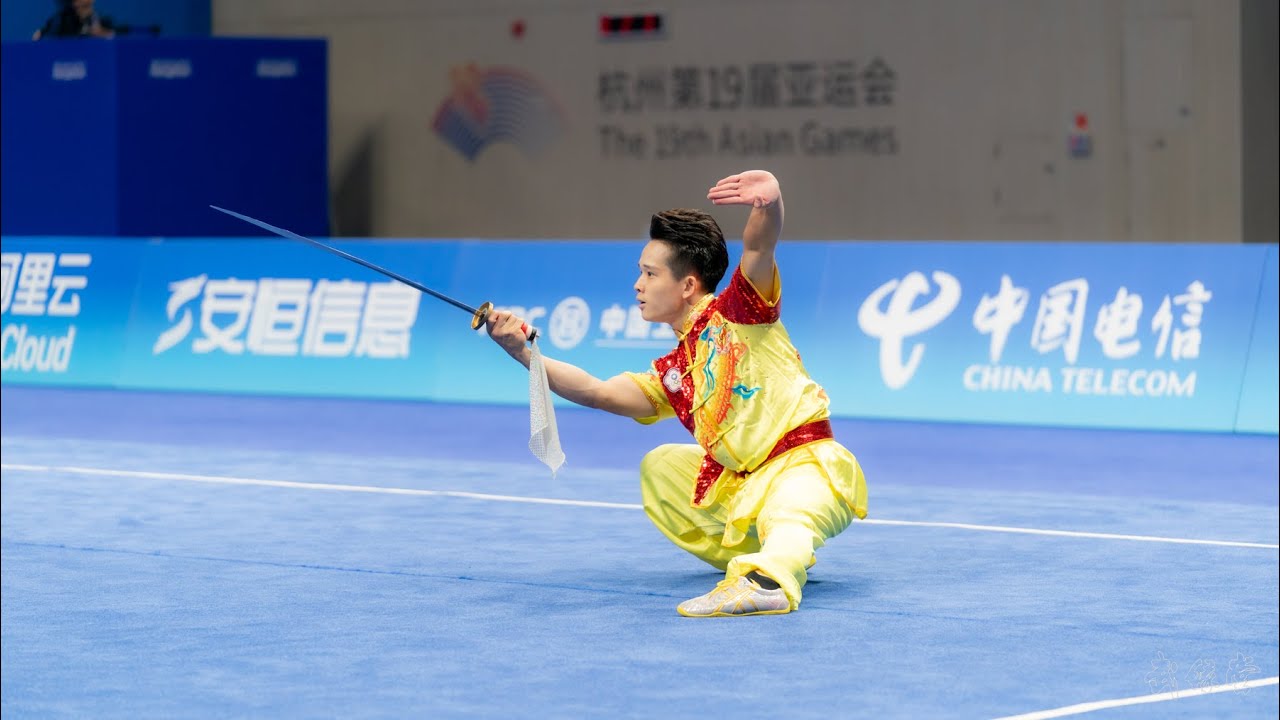 亚运会 男子刀术  WANG Chen Ming 9.736 第19届亚运会 男子刀术 19th Asian Games Men's Daoshu