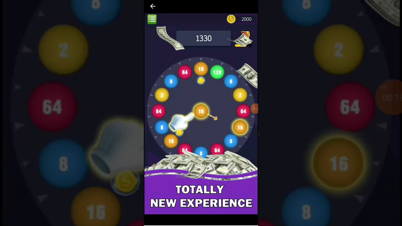 3D Roll Merge | 2048 Win Cash | Earning #3droll #shorts #short