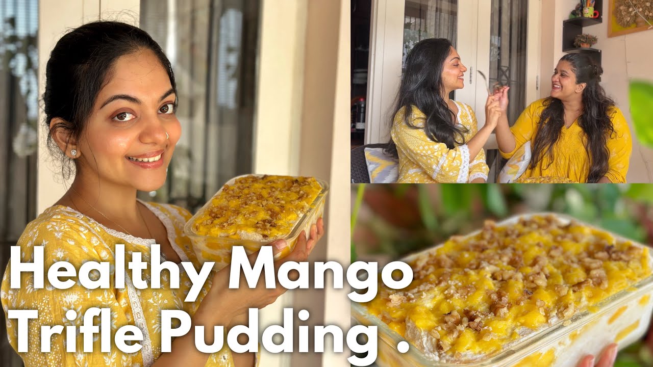 Healthy Mango Trifle Pudding by Chef Ahaana 😀 | Ahaana Krishna