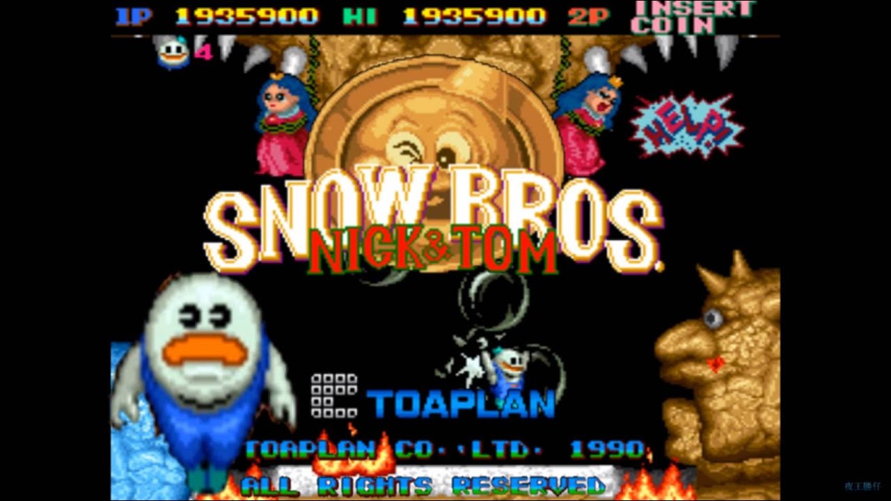 SNOW BROS NICK & TOM 雪人兄弟 通關