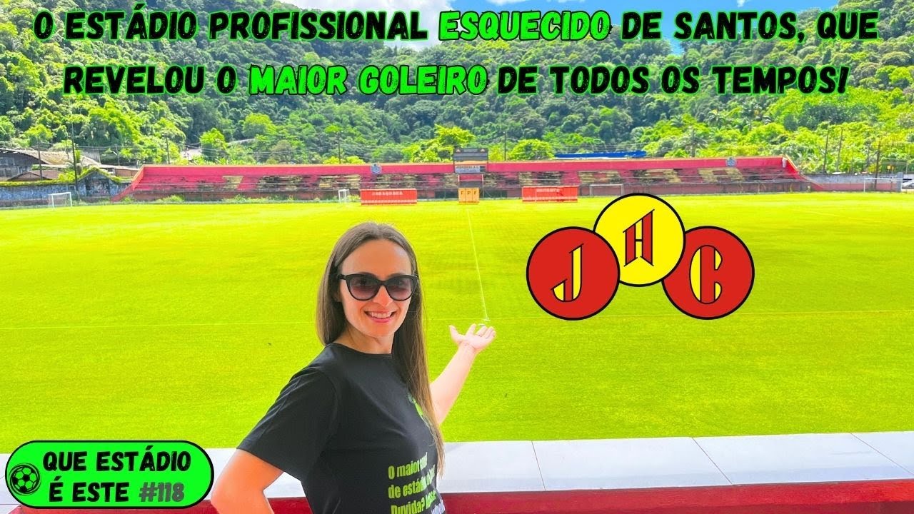 Um ESTÁDIO de FUTEBOL PROFISSIONAL, LINDO e ESQUECIDO em SANTOS!
