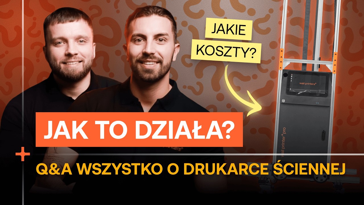 JAK DZIAŁA drukarka ścienna? Koszty, transport i trudne powierzchnie – Q&A PART 1 | wall printers⁺