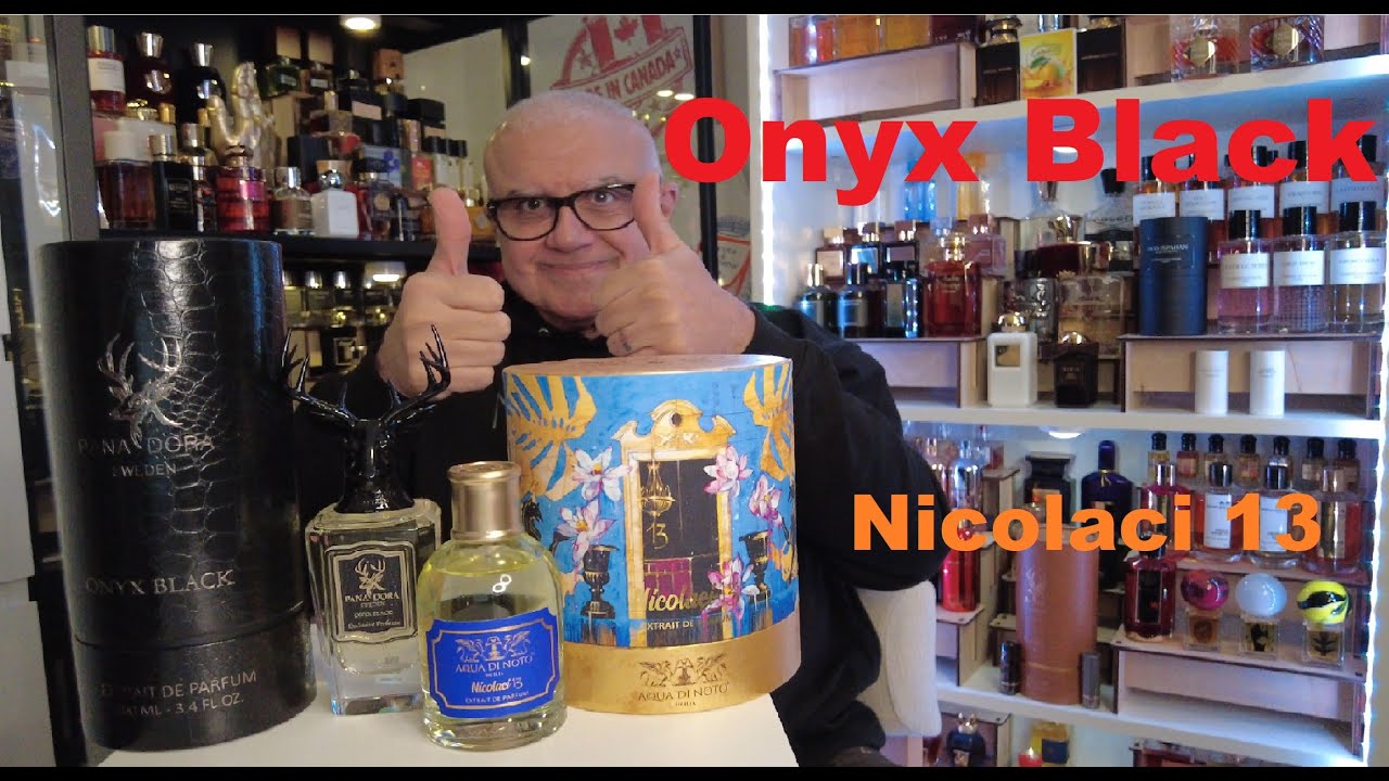Pana Dora Sweden ONYX BLACK &  Acqua Di Noto  NICOLACI 13  Two Brand New Extrait De Parfum