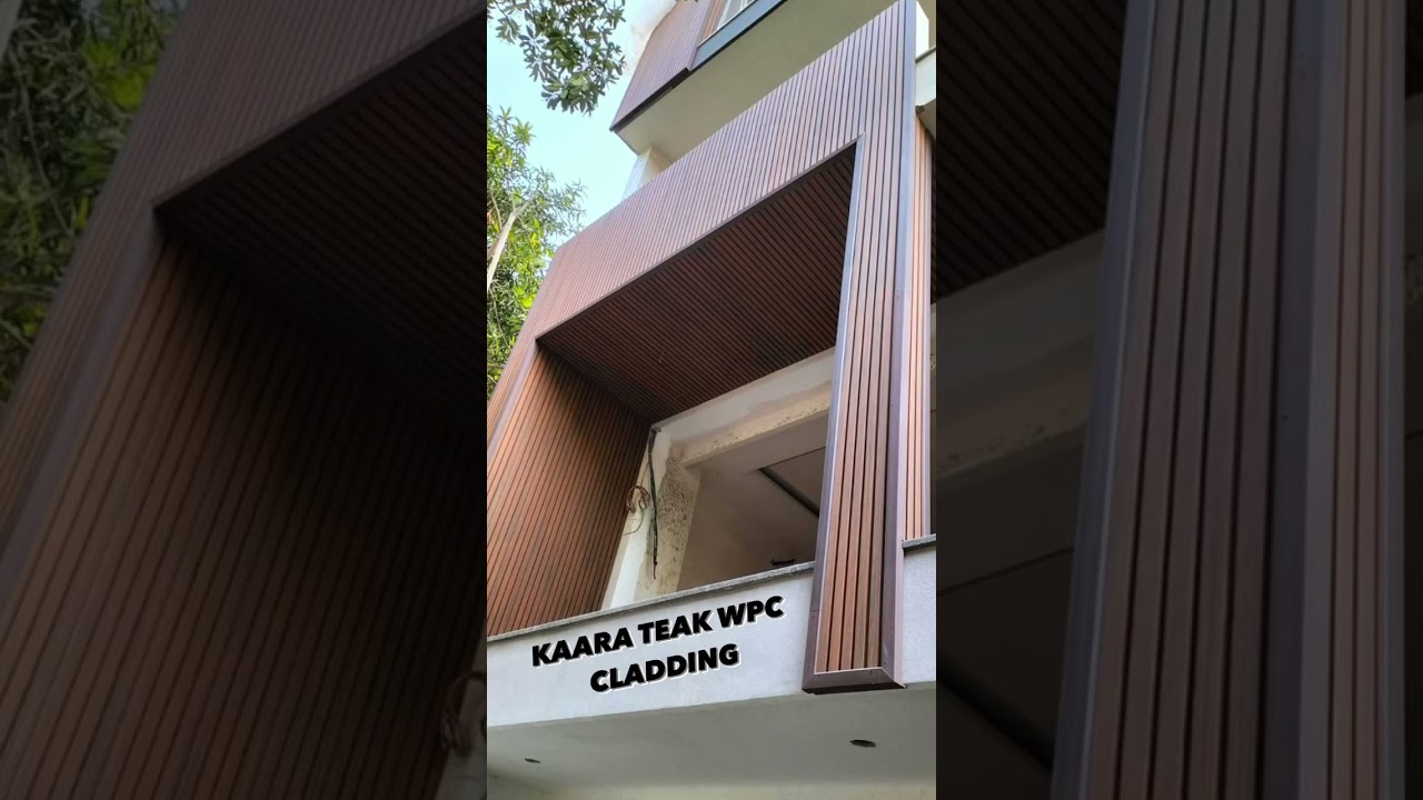 Premium outdoor teak wpc cladding by KAARA