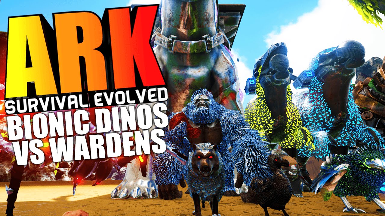 ARK Survival Evolved - TEK TIER BIONIC MOD VS WARDENS, BIONIC DODOREX Modded (ARK Mods Gameplay)