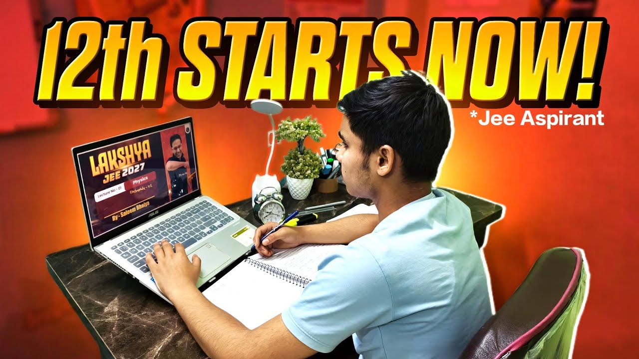 My First Day as a 12th Grader 📚 | Lakshya JEE 2027 | JEE Aspirant
