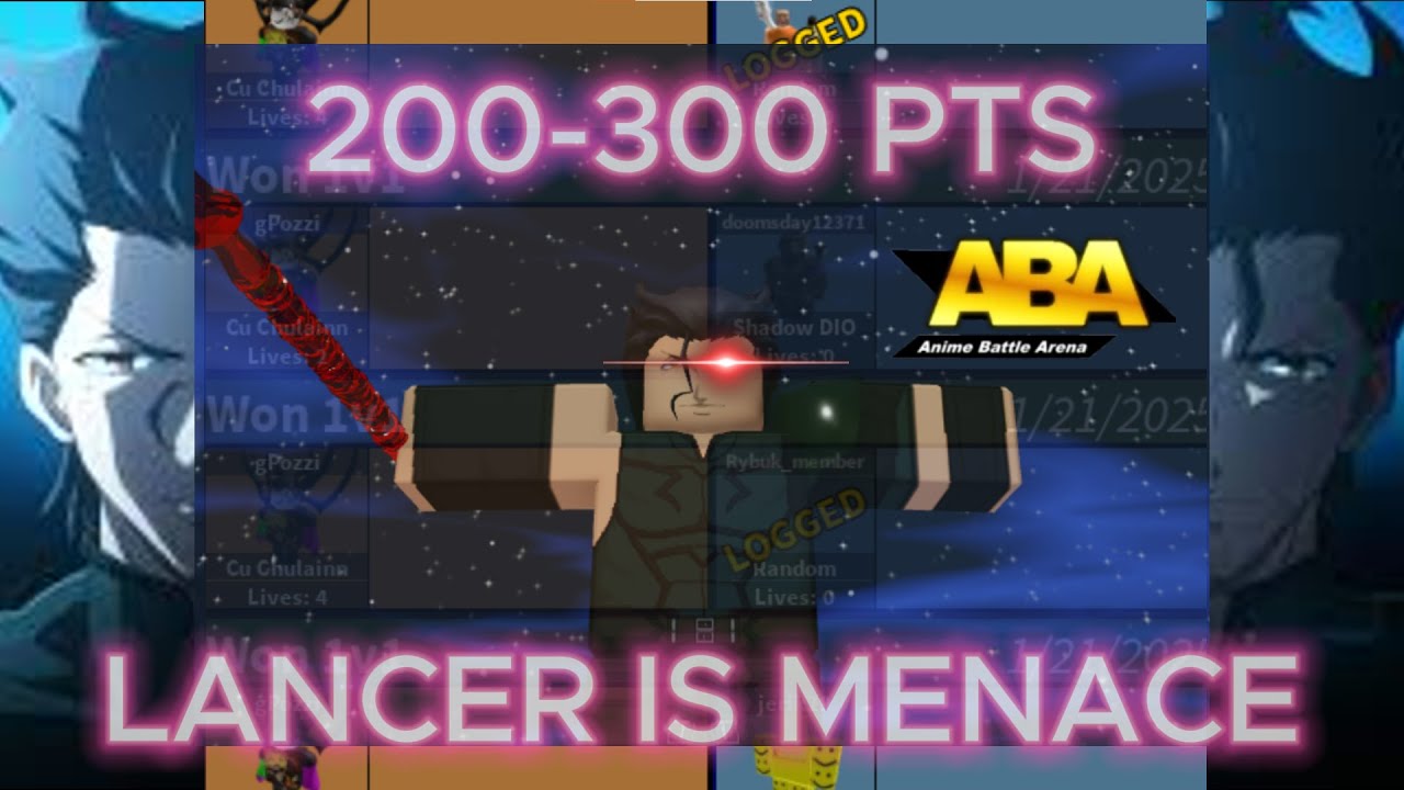 [ABA] LANCER ONLY, 200 TO 300 PTS | Anime Battle Arena | Gameplay and Montage