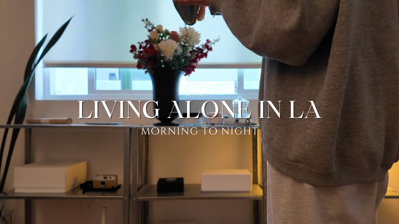 quiet morning routine | living alone in la | coffee, new furniture, pilates+cafe