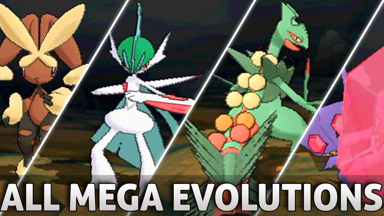 Pokemon Omega Ruby and Alpha Sapphire: All Mega Evolutions!