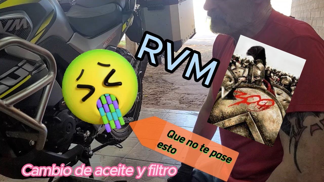 Tekken 300 - 1°cambio filtro y aceite. 1,000 km